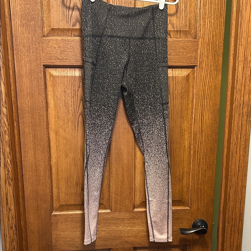 Black and Pink Ombre Leggings